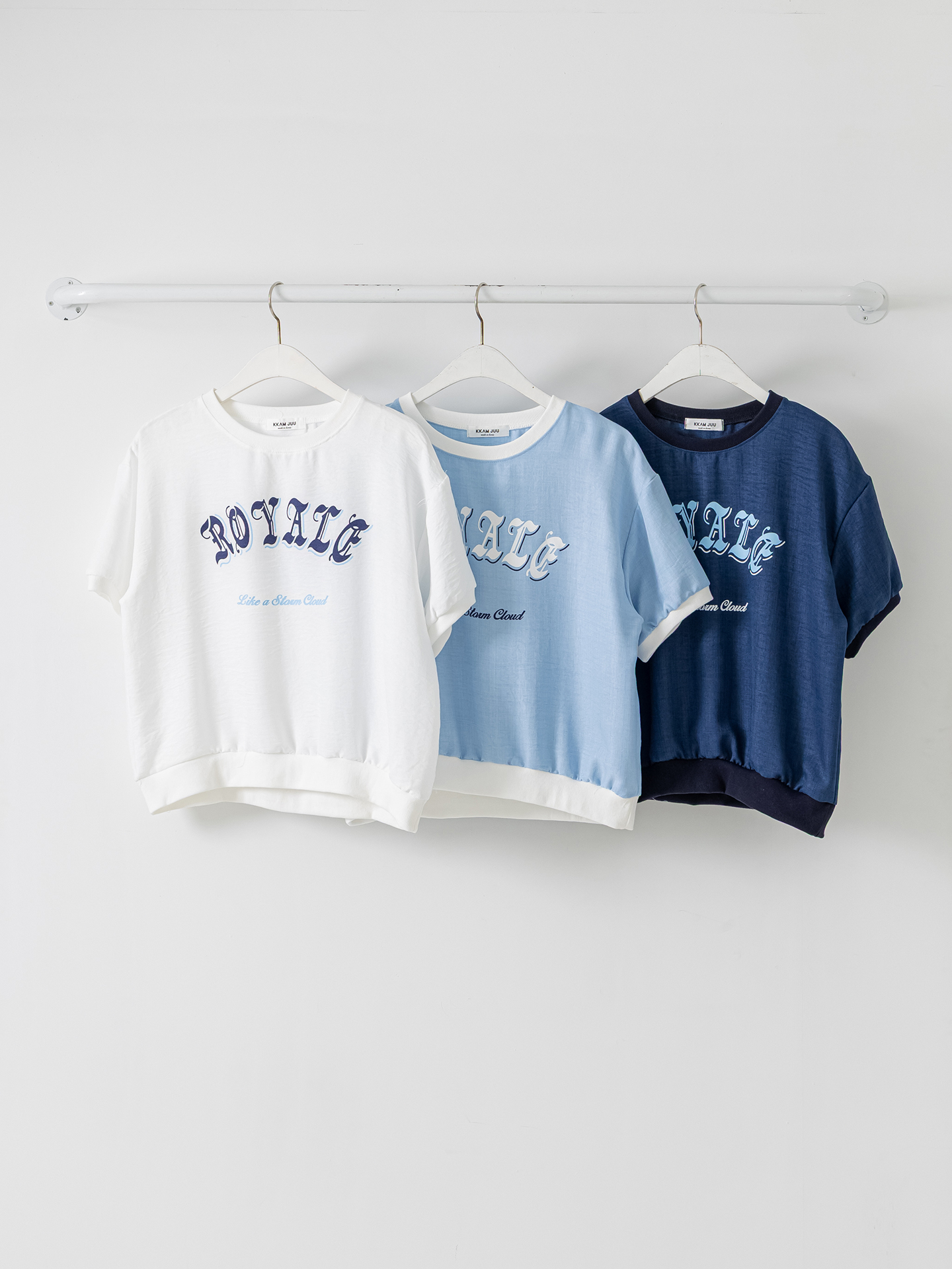 配色ルーズ半袖ドロップショルダーレタリングスウェット | 詳細画像35