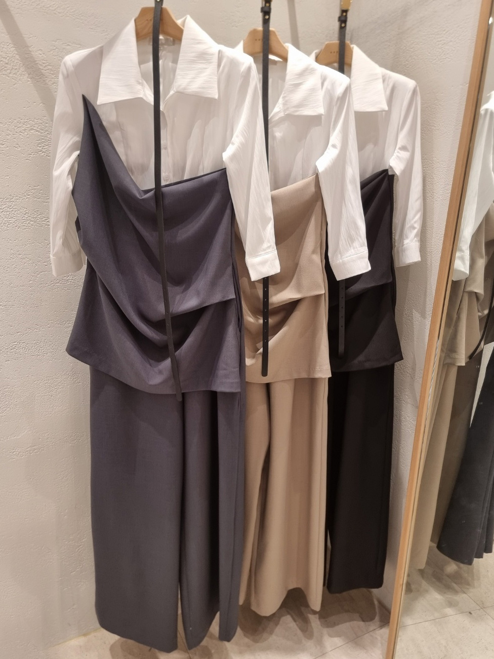 コンビドレープカラーアンバランス7分袖オールインワンベルト付 | 詳細画像21