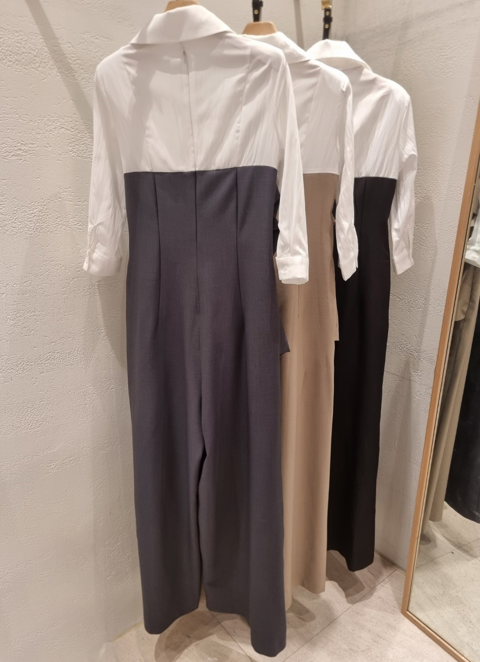 コンビドレープカラーアンバランス7分袖オールインワンベルト付 | 詳細画像23