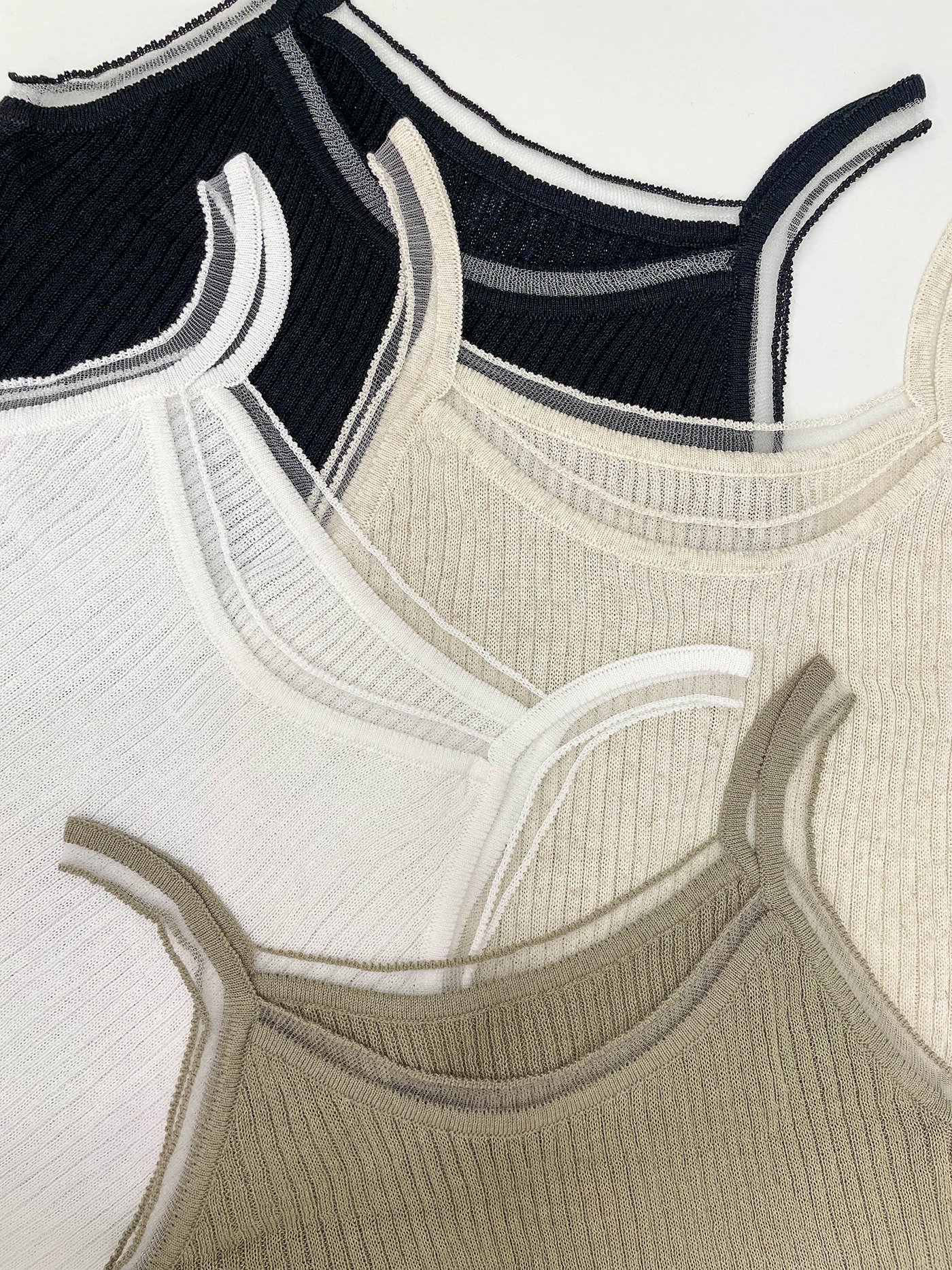 リブニットリネン混キャミソール | 詳細画像4