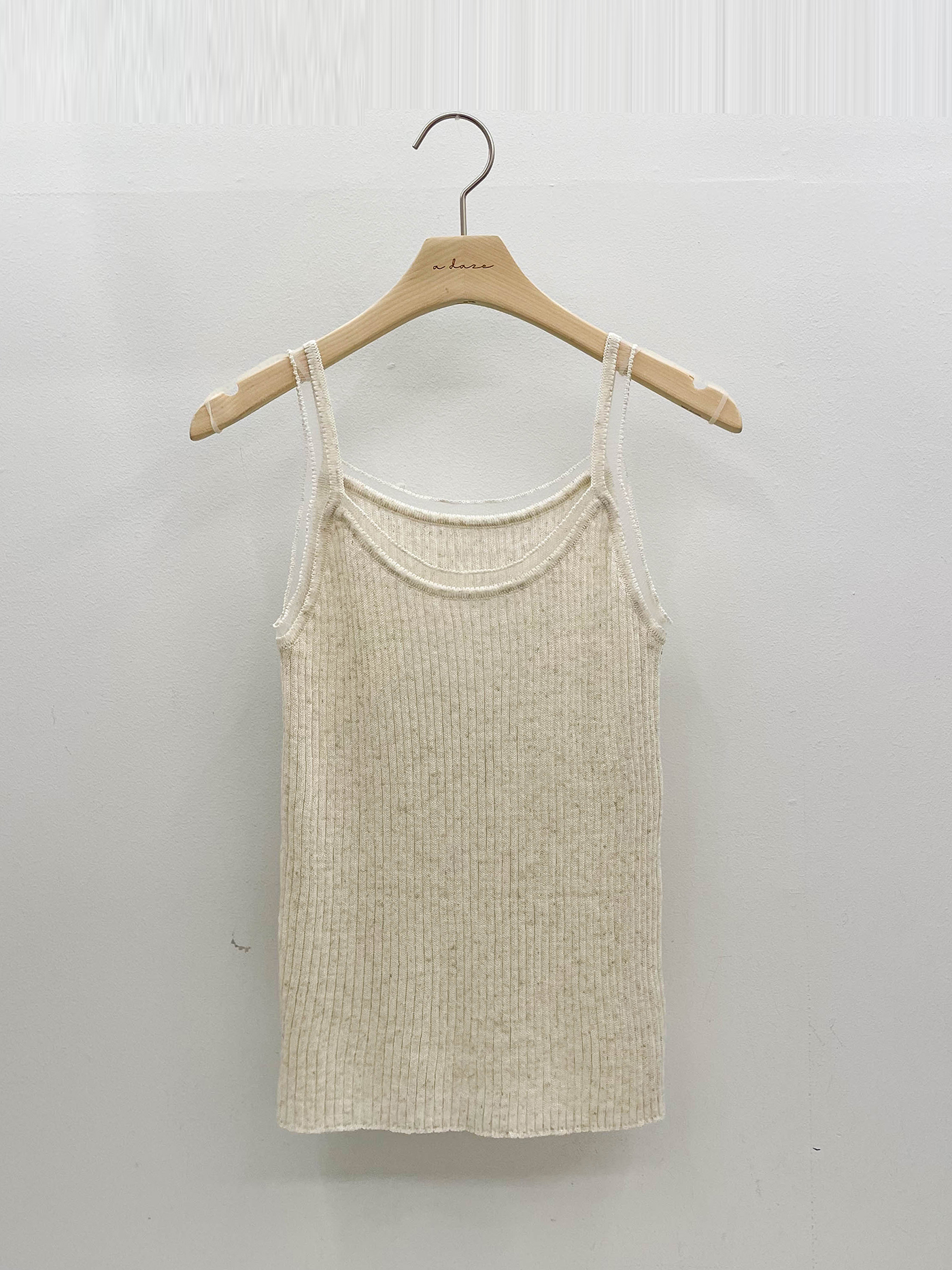 リブニットリネン混キャミソール | 詳細画像14