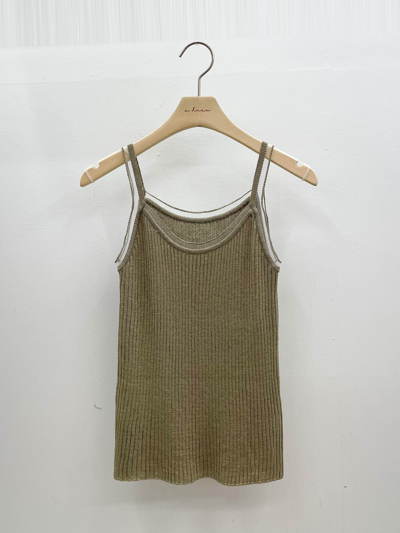 リブニットリネン混キャミソール | 詳細画像16