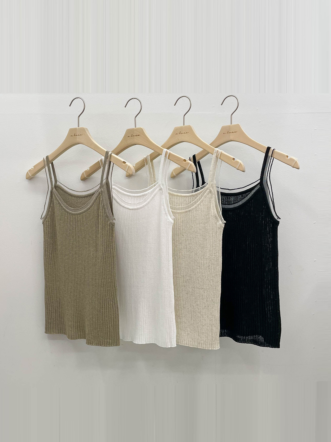 リブニットリネン混キャミソール | 詳細画像18