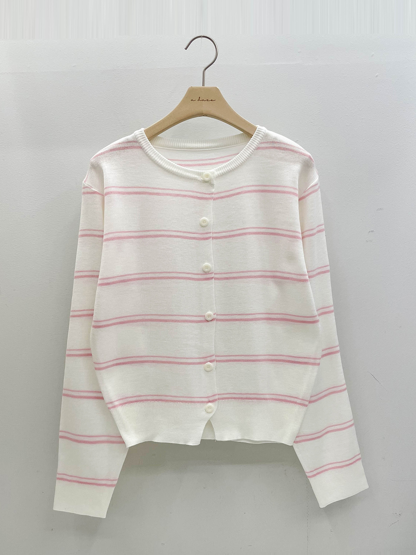 ラウンドネックボーダーカーディガン | 詳細画像14