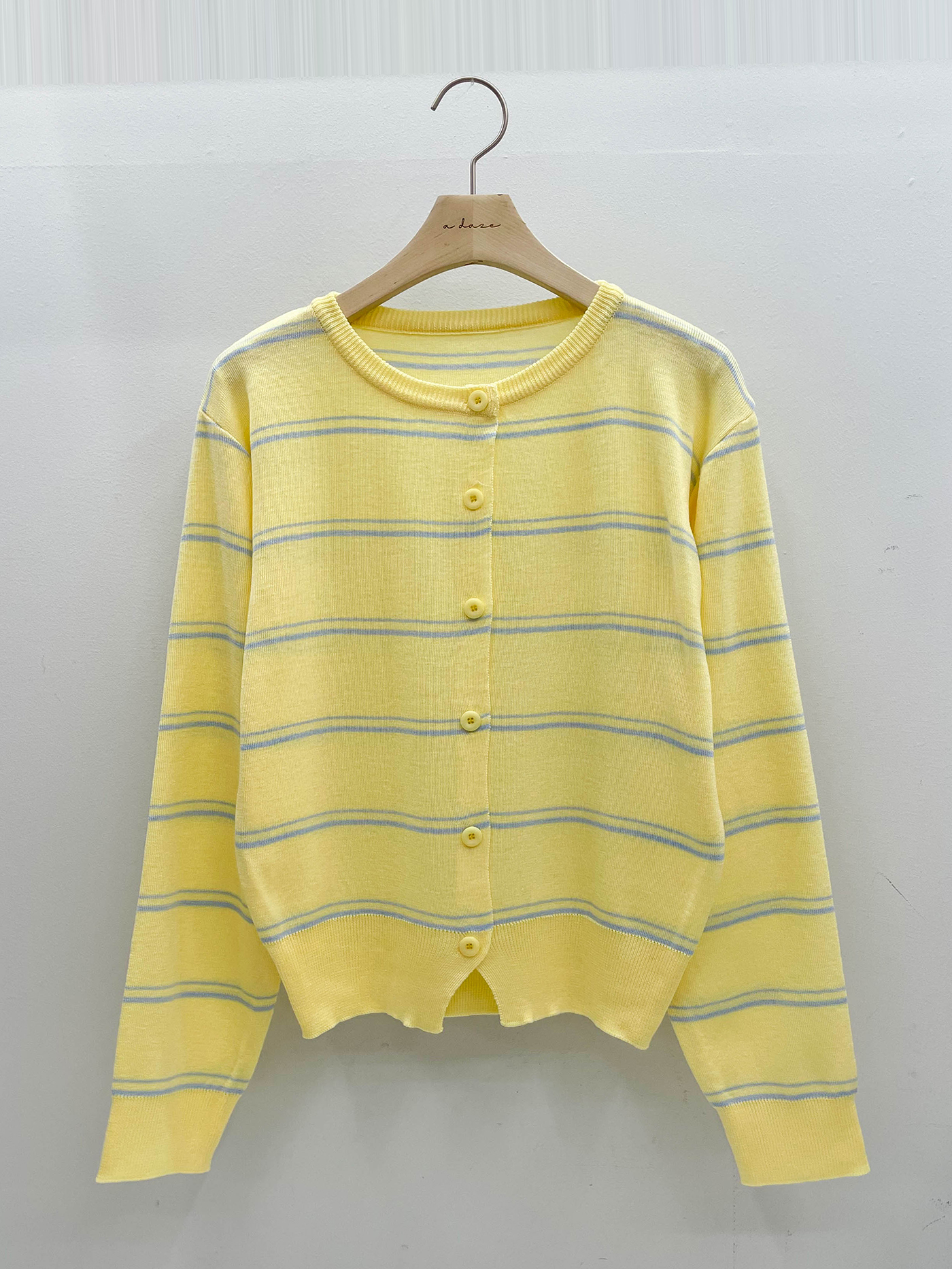 ラウンドネックボーダーカーディガン | 詳細画像15