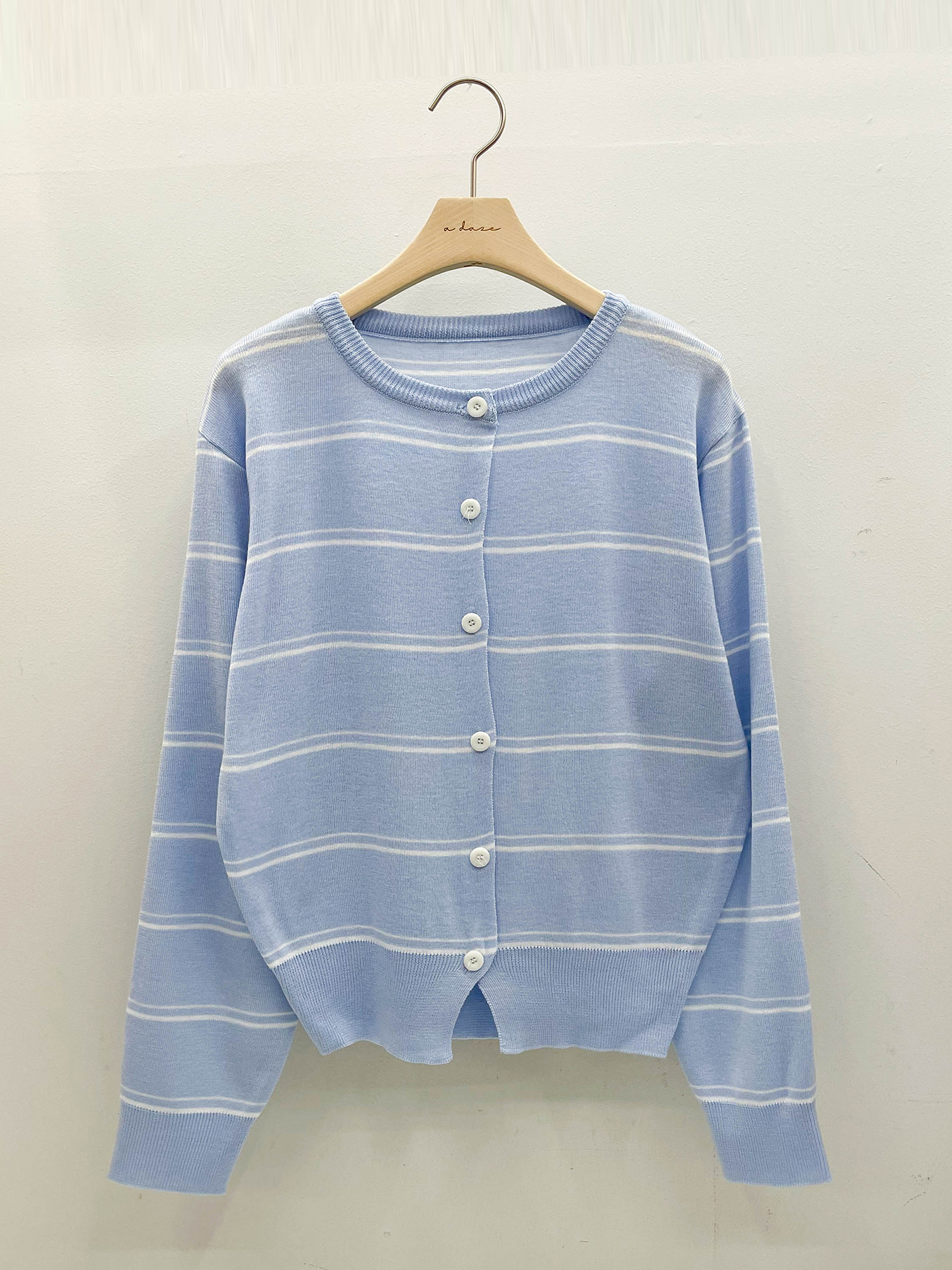 ラウンドネックボーダーカーディガン | 詳細画像16