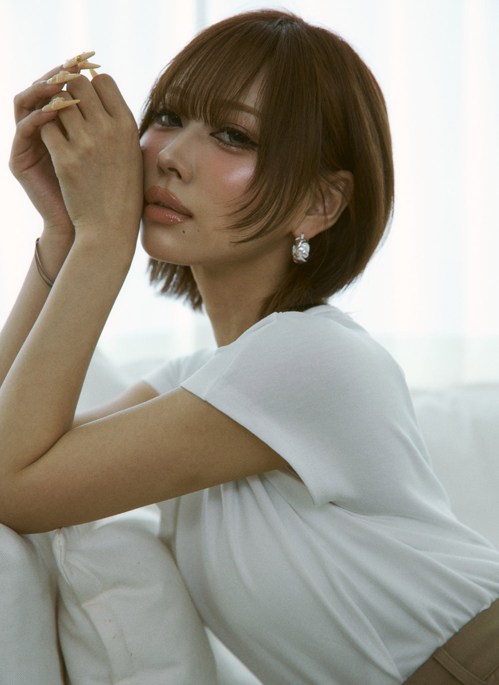 ドレープ半袖無地Tシャツ | DHOLIC | 詳細画像10