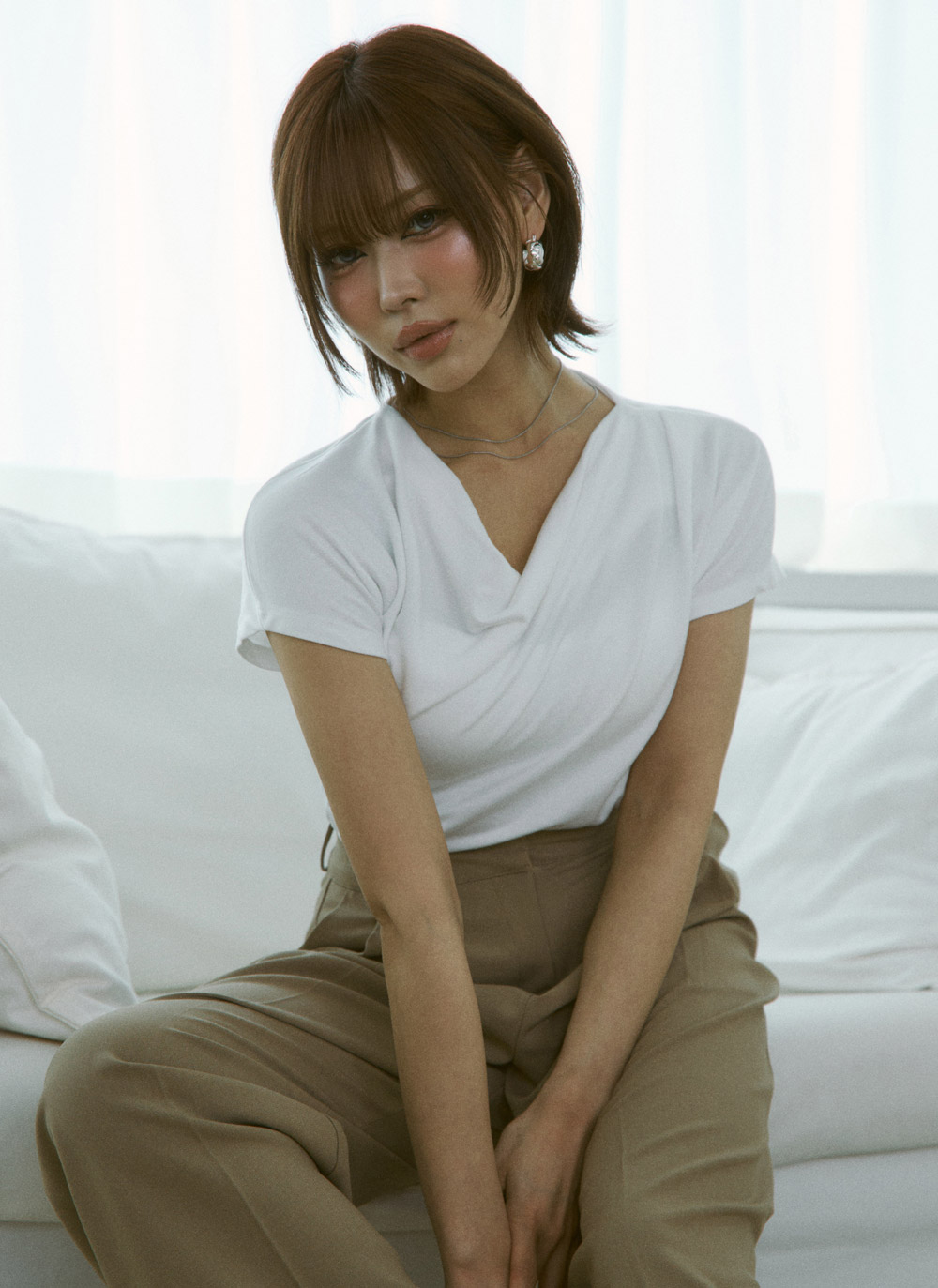 ドレープ半袖無地Tシャツ | DHOLIC | 詳細画像11