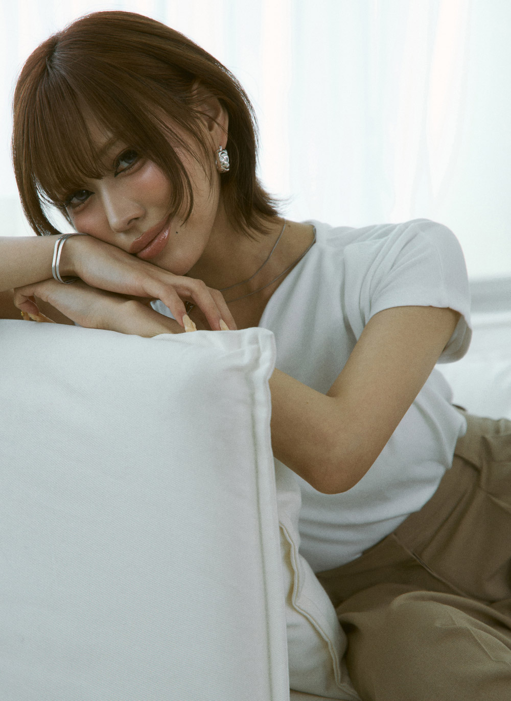 ドレープ半袖無地Tシャツ | DHOLIC | 詳細画像15