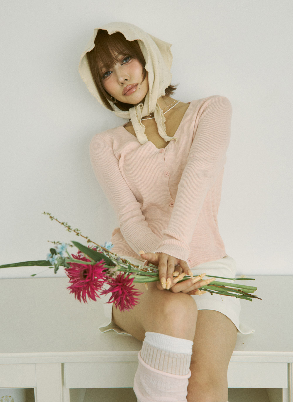 ボタンレースアップカーディガンキャミソールアンサンブル | DHOLIC | 詳細画像10