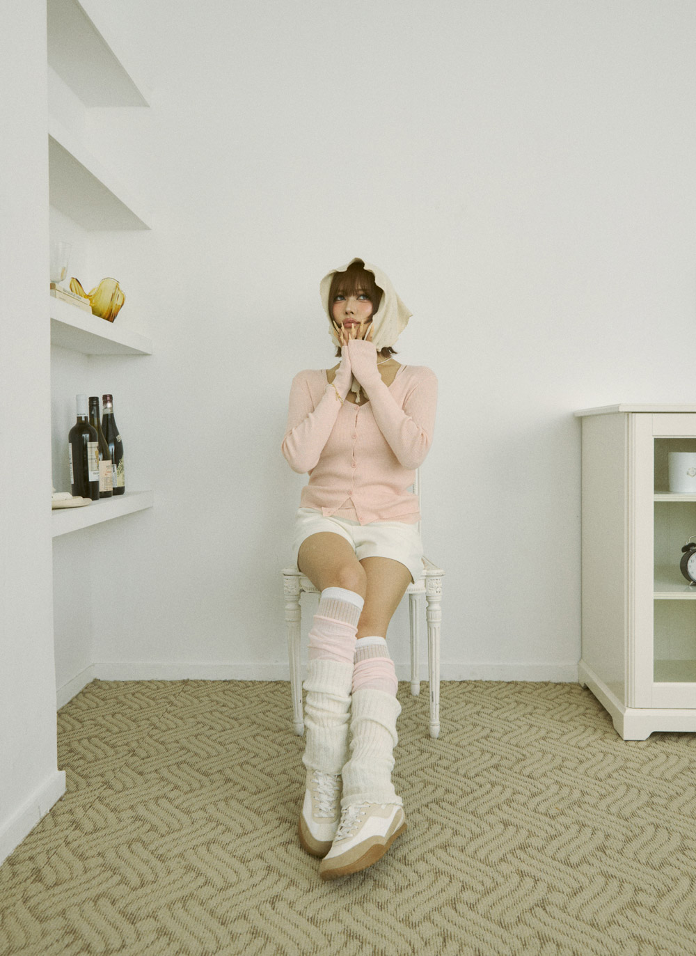 ボタンレースアップカーディガンキャミソールアンサンブル | DHOLIC | 詳細画像14