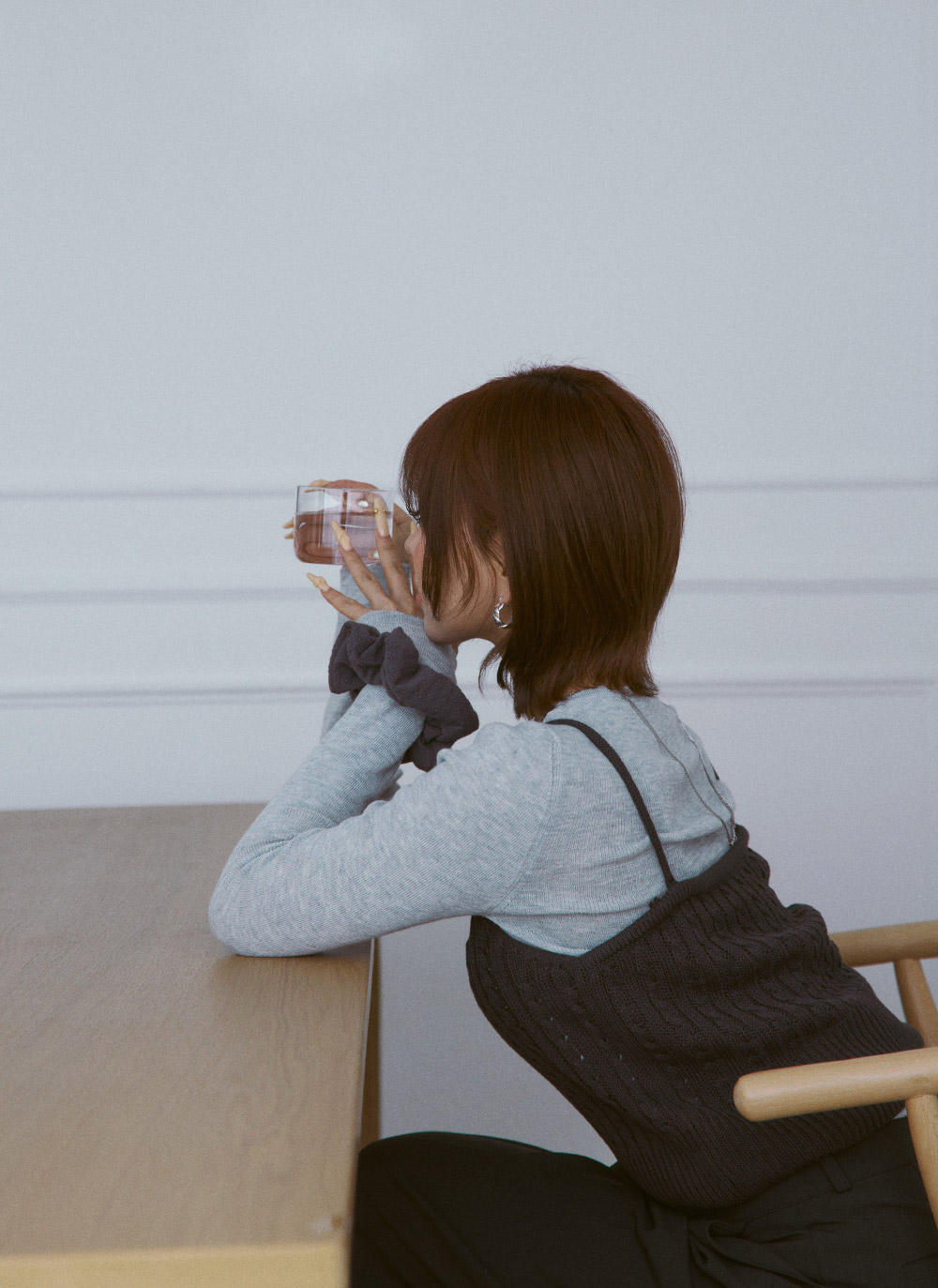 ケーブルTシャツビスチェアンサンブル | DHOLIC | 詳細画像15