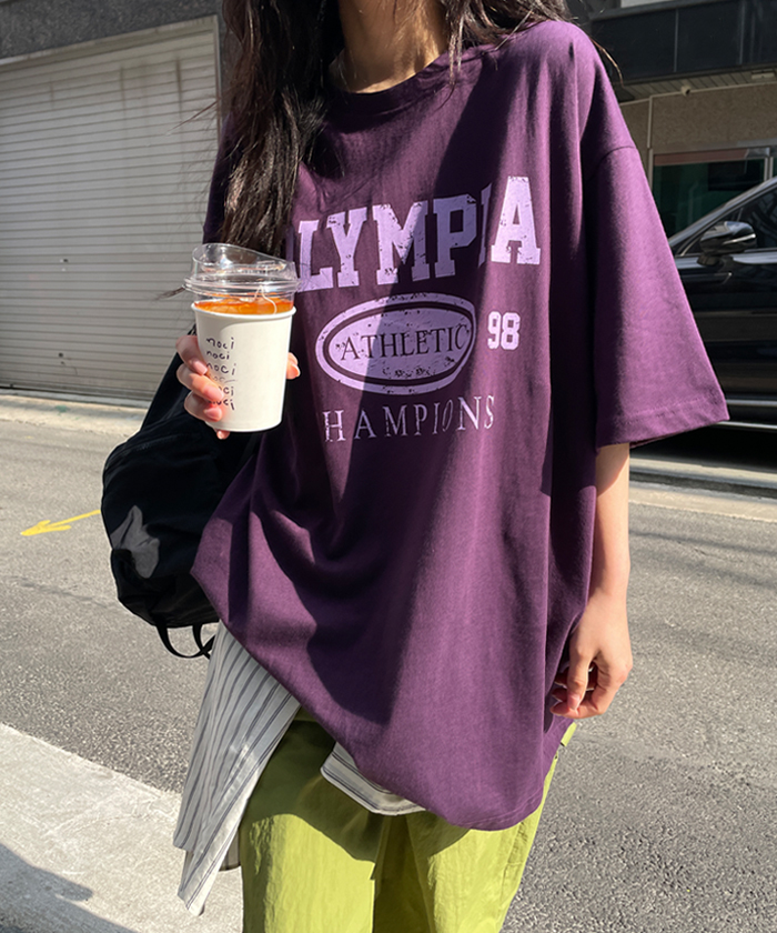 オーバーサイズ半袖プリントTシャツSS | レディースファッション通販