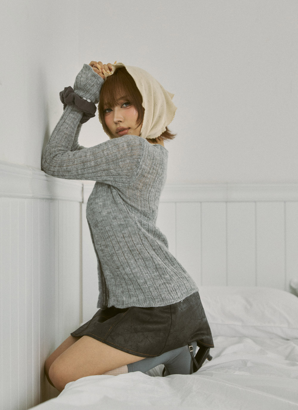 ボタンVネック長袖カーディガン | DHOLIC | 詳細画像3