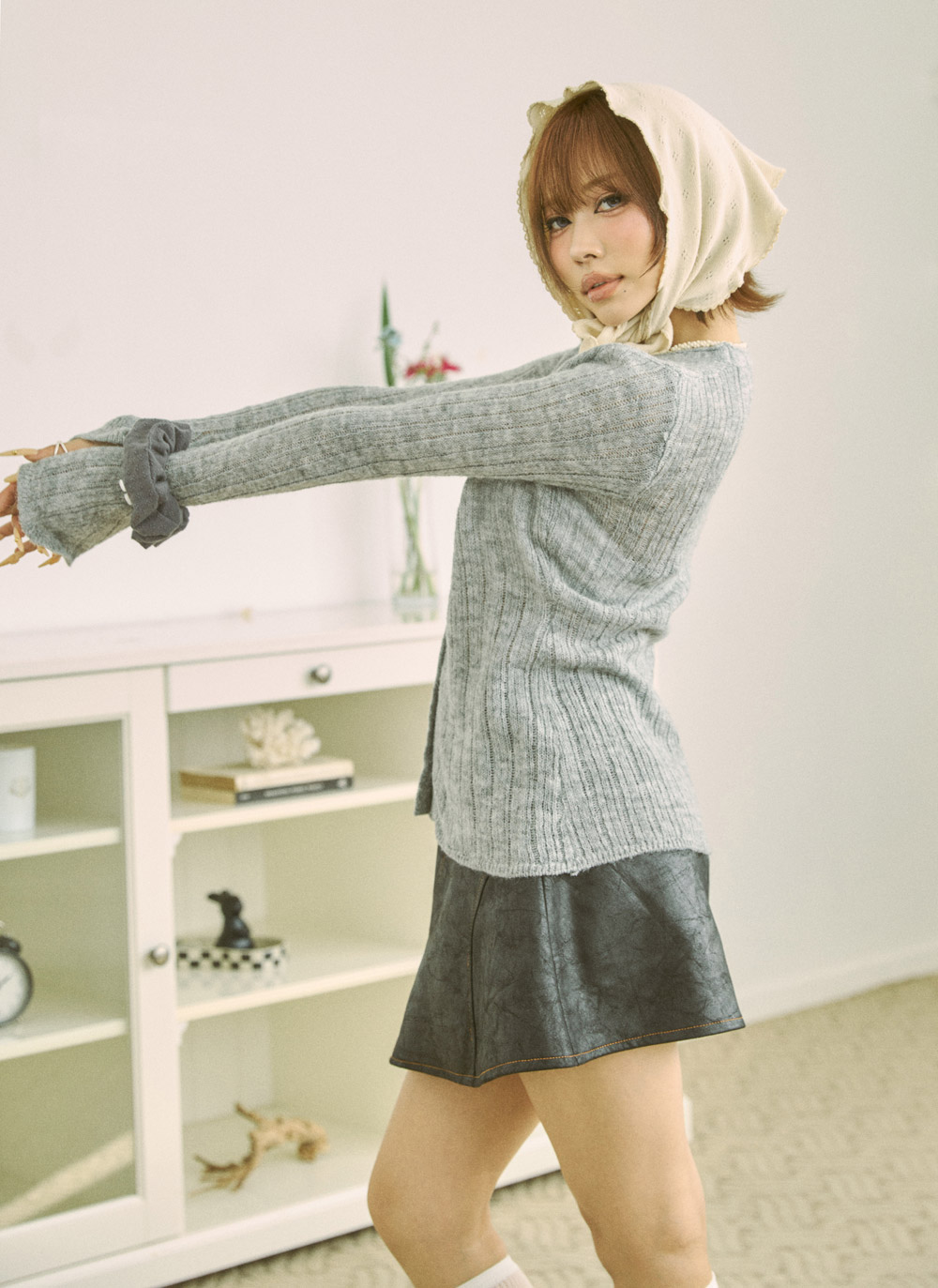 ボタンVネック長袖カーディガン | DHOLIC | 詳細画像9