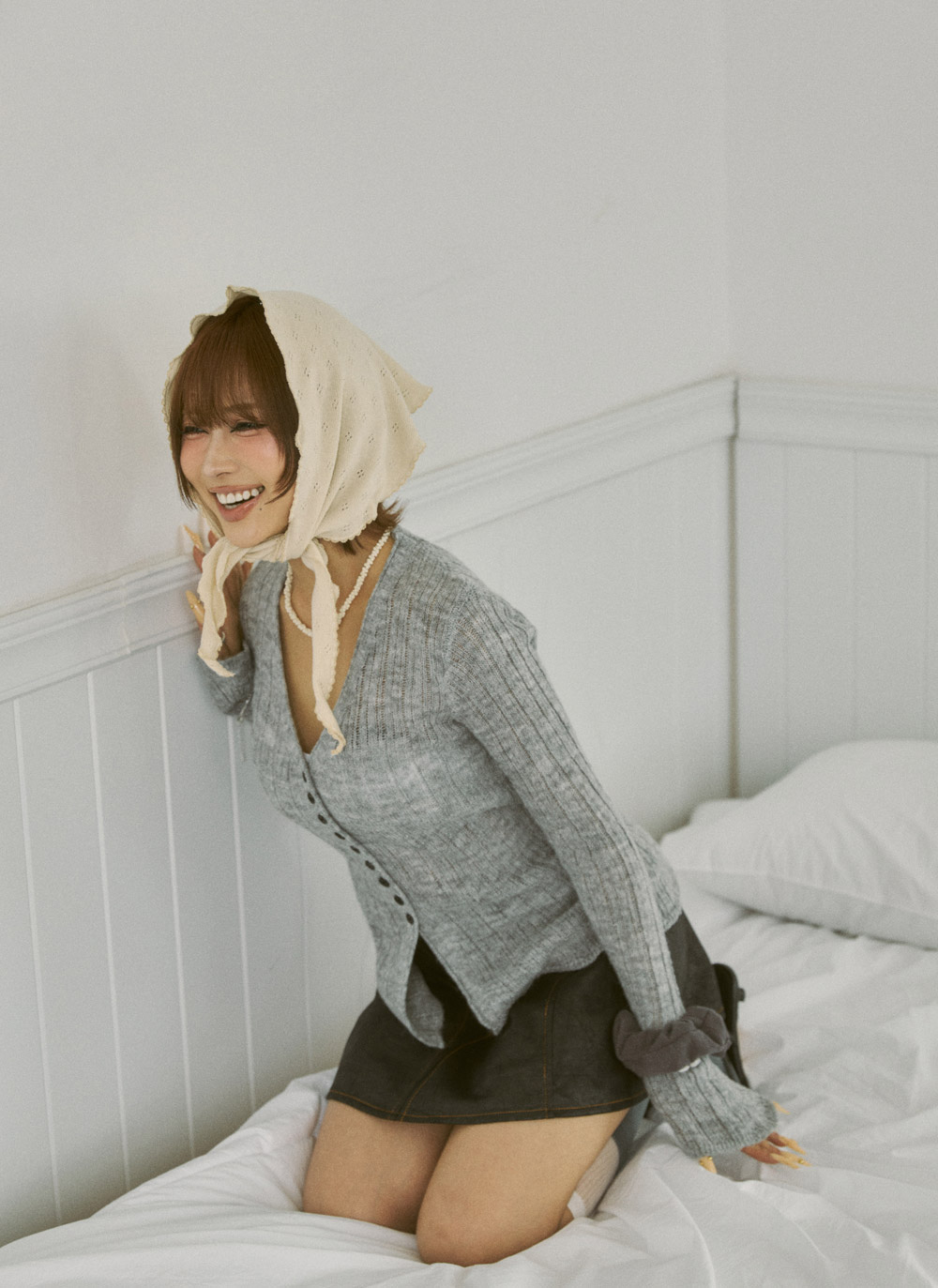 ボタンVネック長袖カーディガン | DHOLIC | 詳細画像10