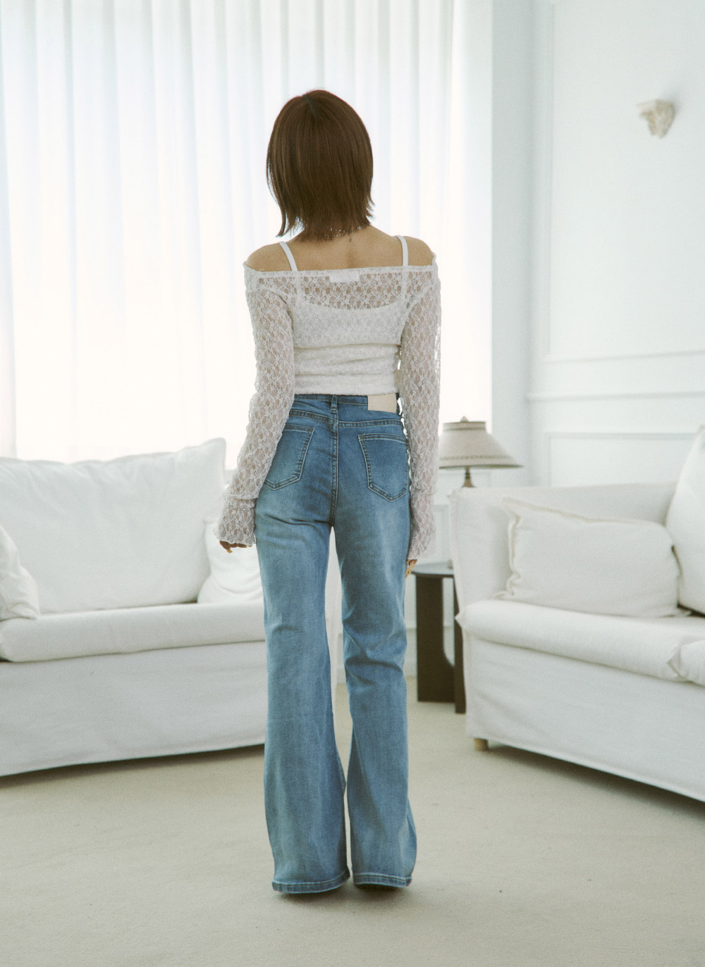 レースオフショルダーキャミソールアンサンブル | DHOLIC | 詳細画像12