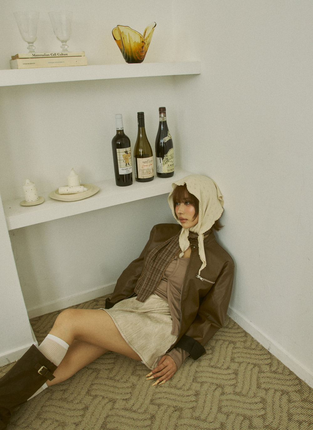 ボタンホルターネックレイヤード風長袖Tシャツ | DHOLIC | 詳細画像21