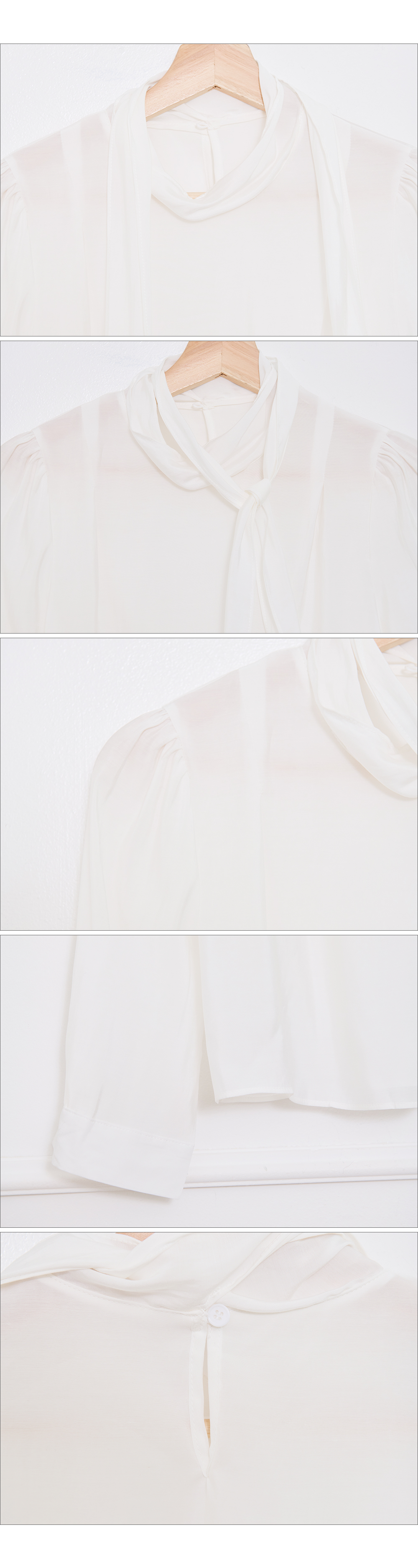 シースルーボウタイ長袖ブラウス | DHOLIC | 詳細画像26