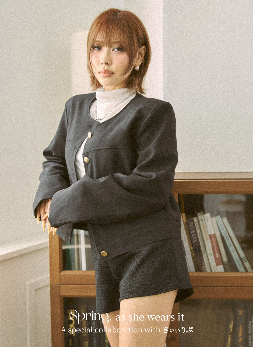 シースルーボウタイ長袖ブラウス | DHOLIC | 詳細画像23