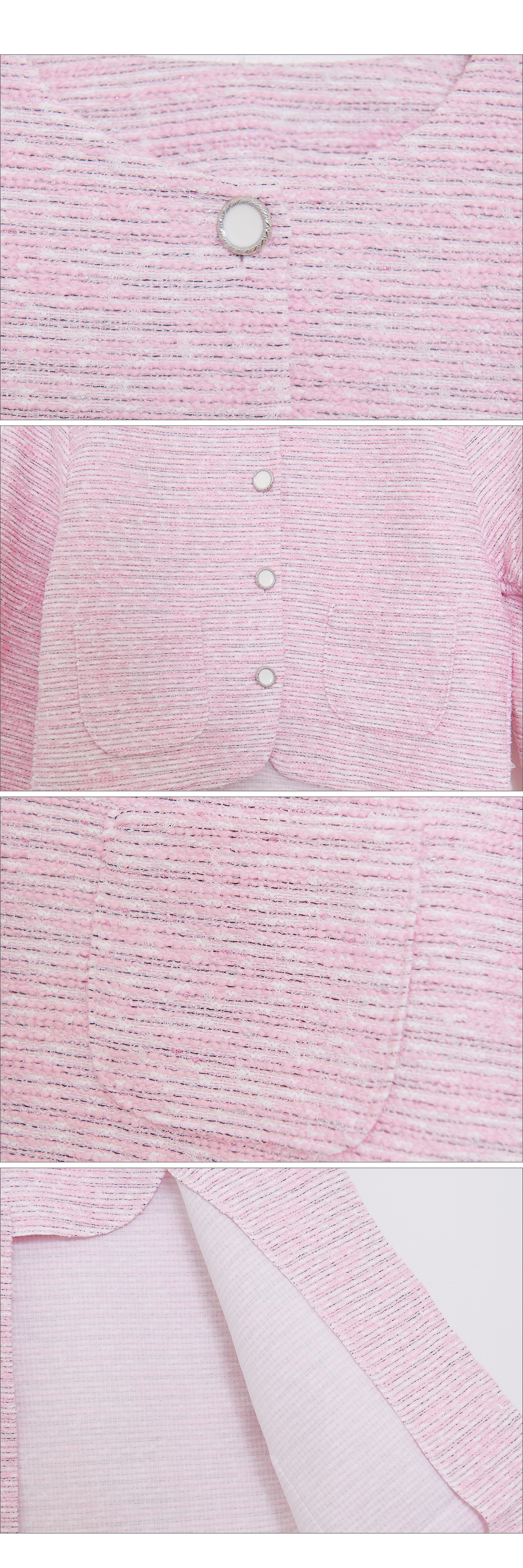 ツイードボタンラウンドネックジャケット | DHOLIC | 詳細画像22