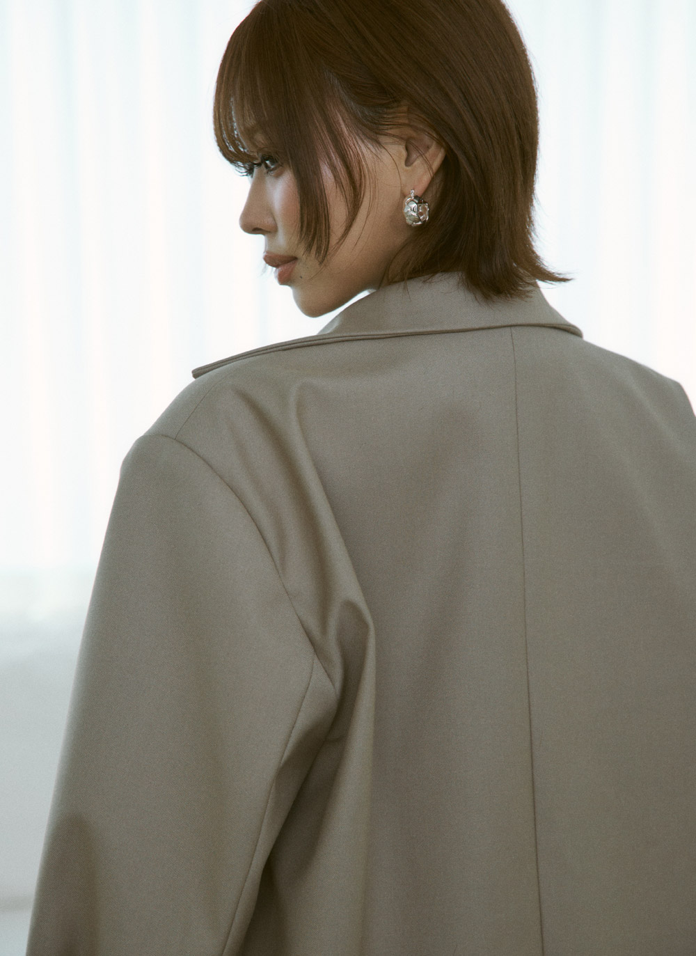 ボタンテーラードカラールーズジャケット | DHOLIC | 詳細画像13