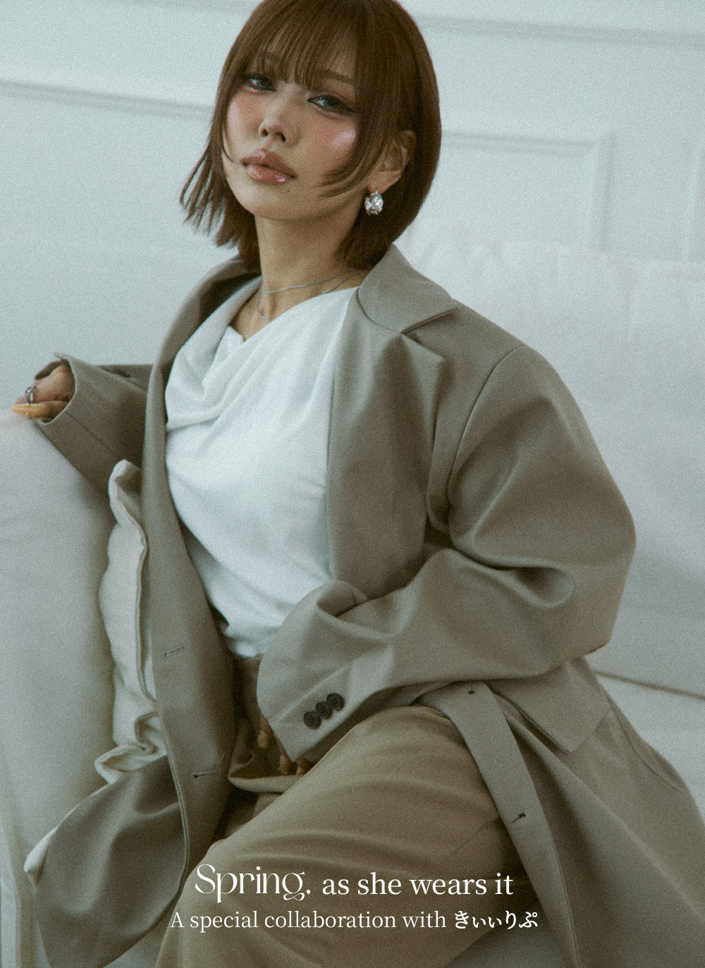 ボタンテーラードカラールーズジャケット | DHOLIC | 詳細画像15