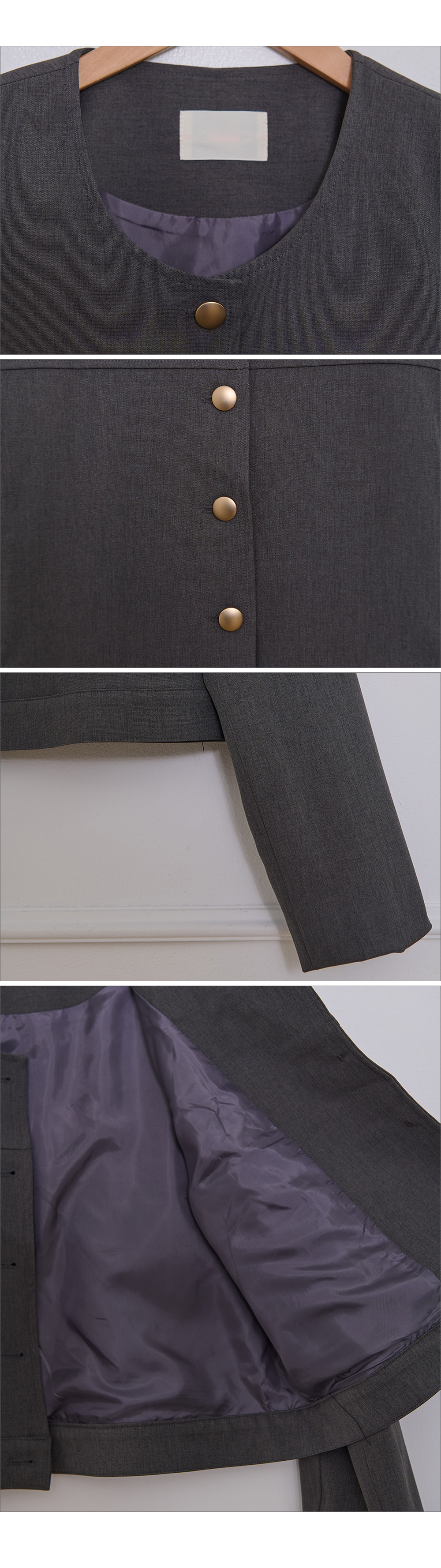 ボタンラウンドネックジャケット | DHOLIC | 詳細画像20