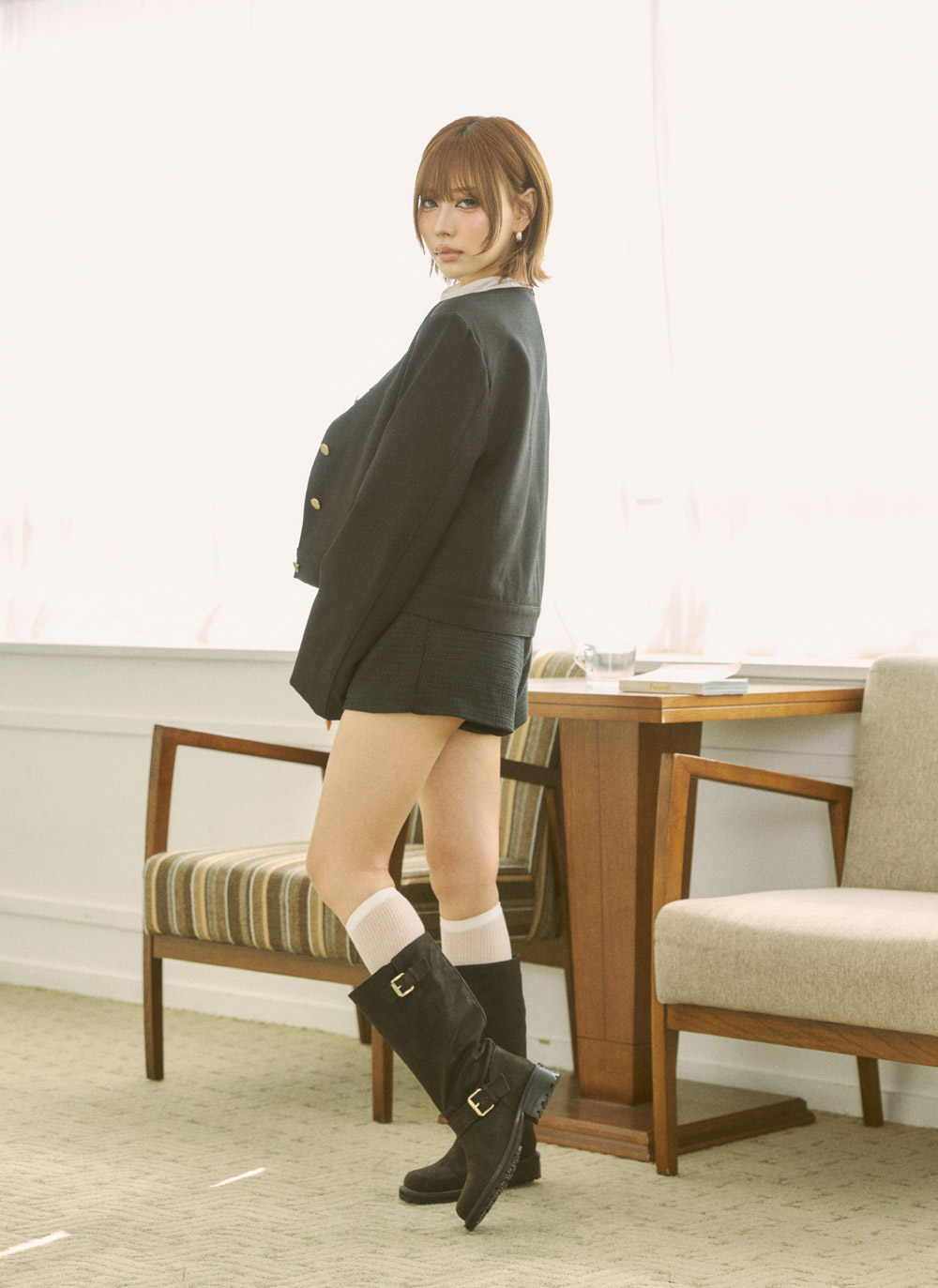 ボタンラウンドネックジャケット | DHOLIC | 詳細画像18