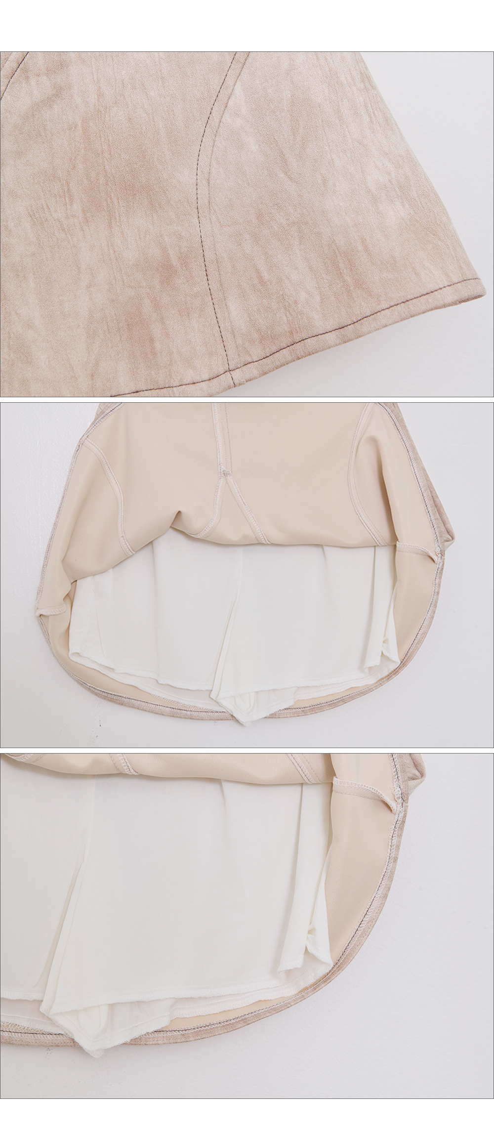 レザー調ラインフレアミニスカート | DHOLIC | 詳細画像28