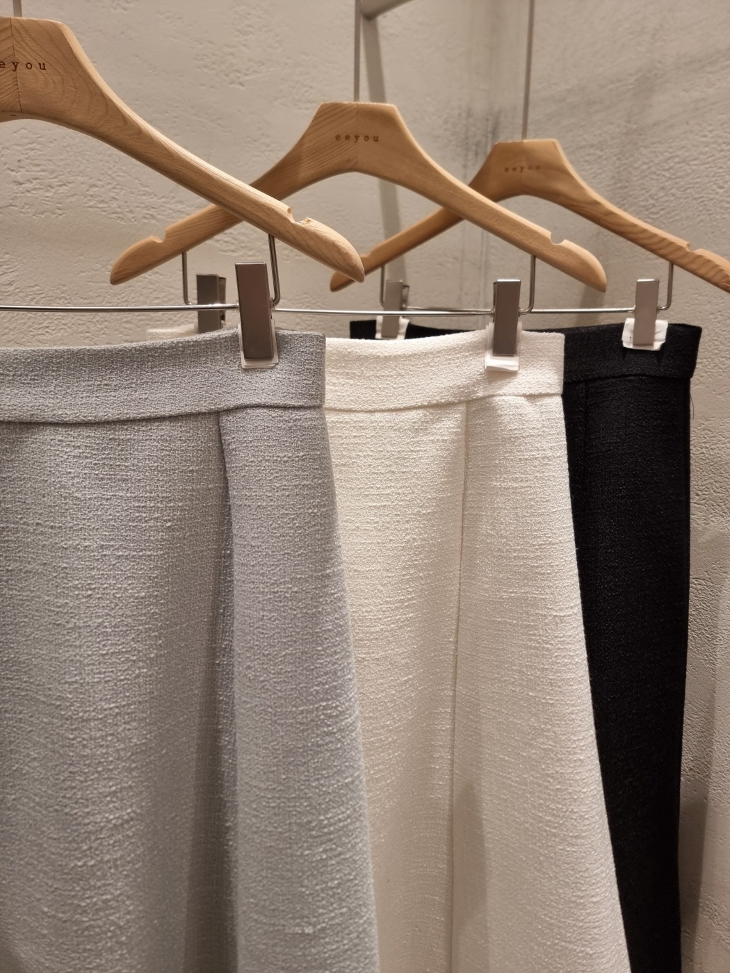 ツイードラインロングフレアAライン無地スカート | 詳細画像18