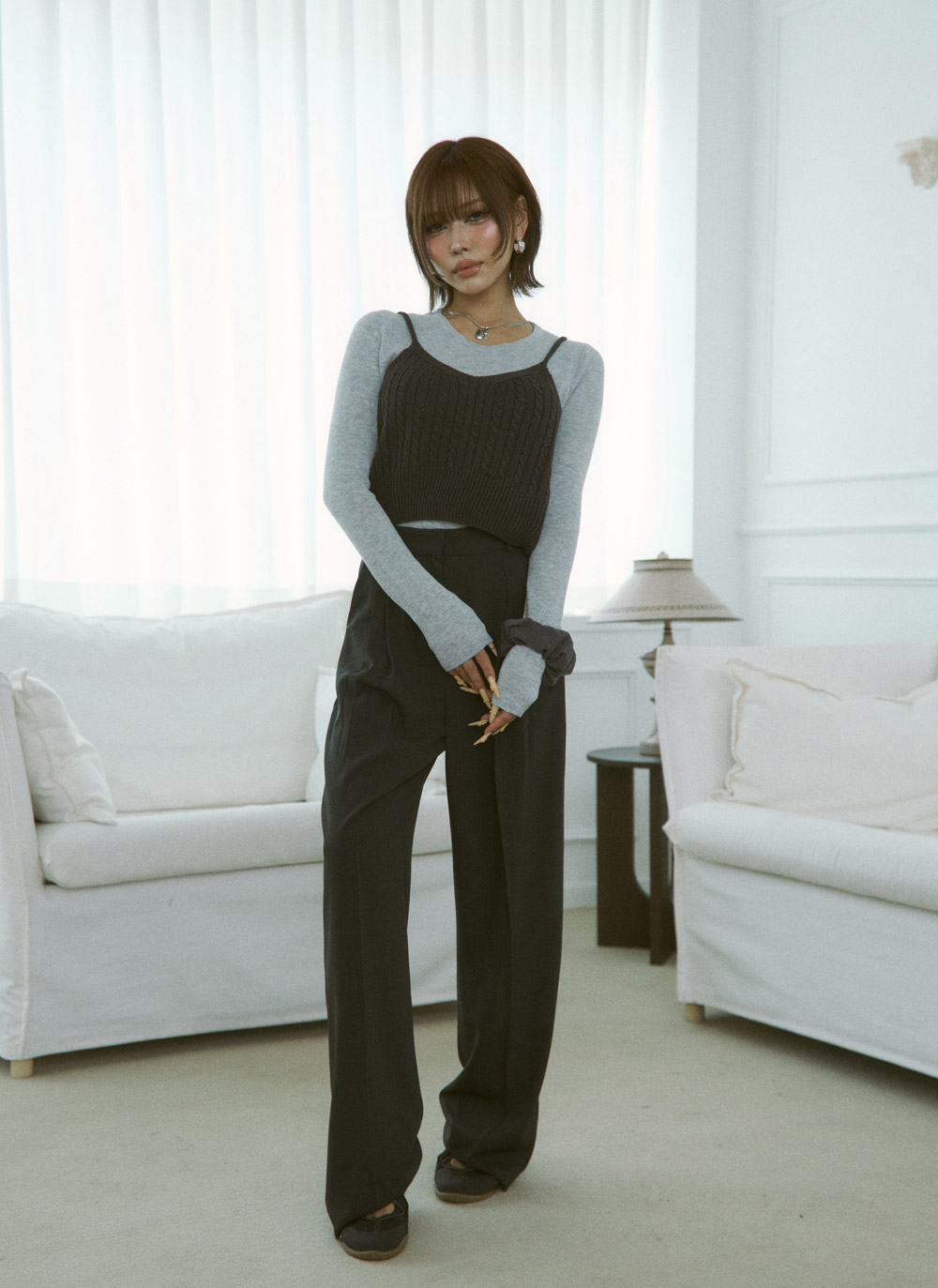 ツータックワイドスラックス | DHOLIC | 詳細画像21