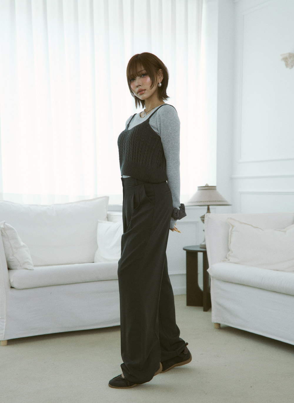 ツータックワイドスラックス | DHOLIC | 詳細画像23