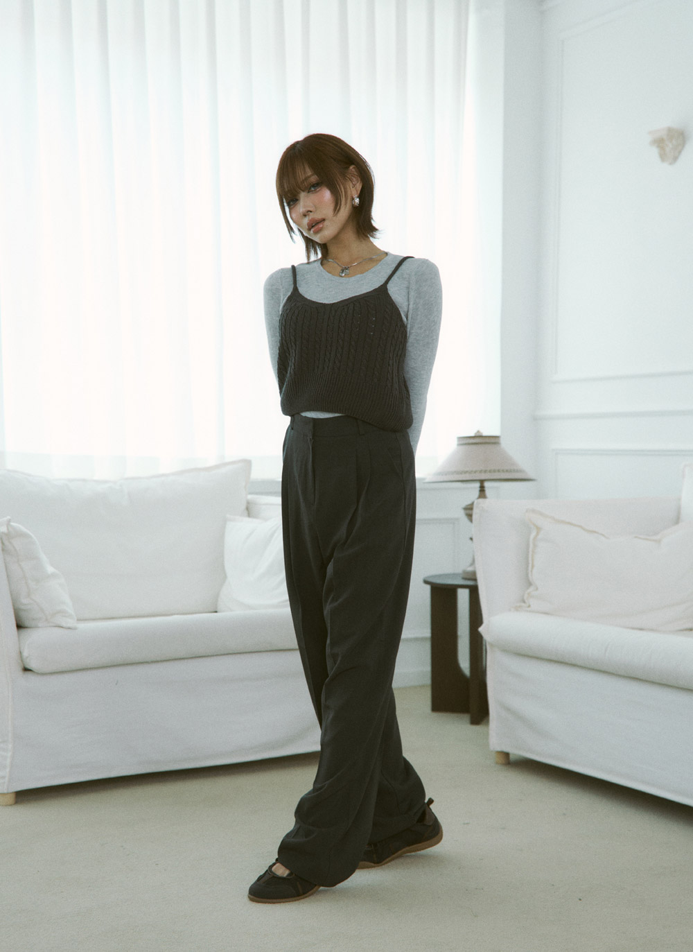 ツータックワイドスラックス | DHOLIC | 詳細画像24