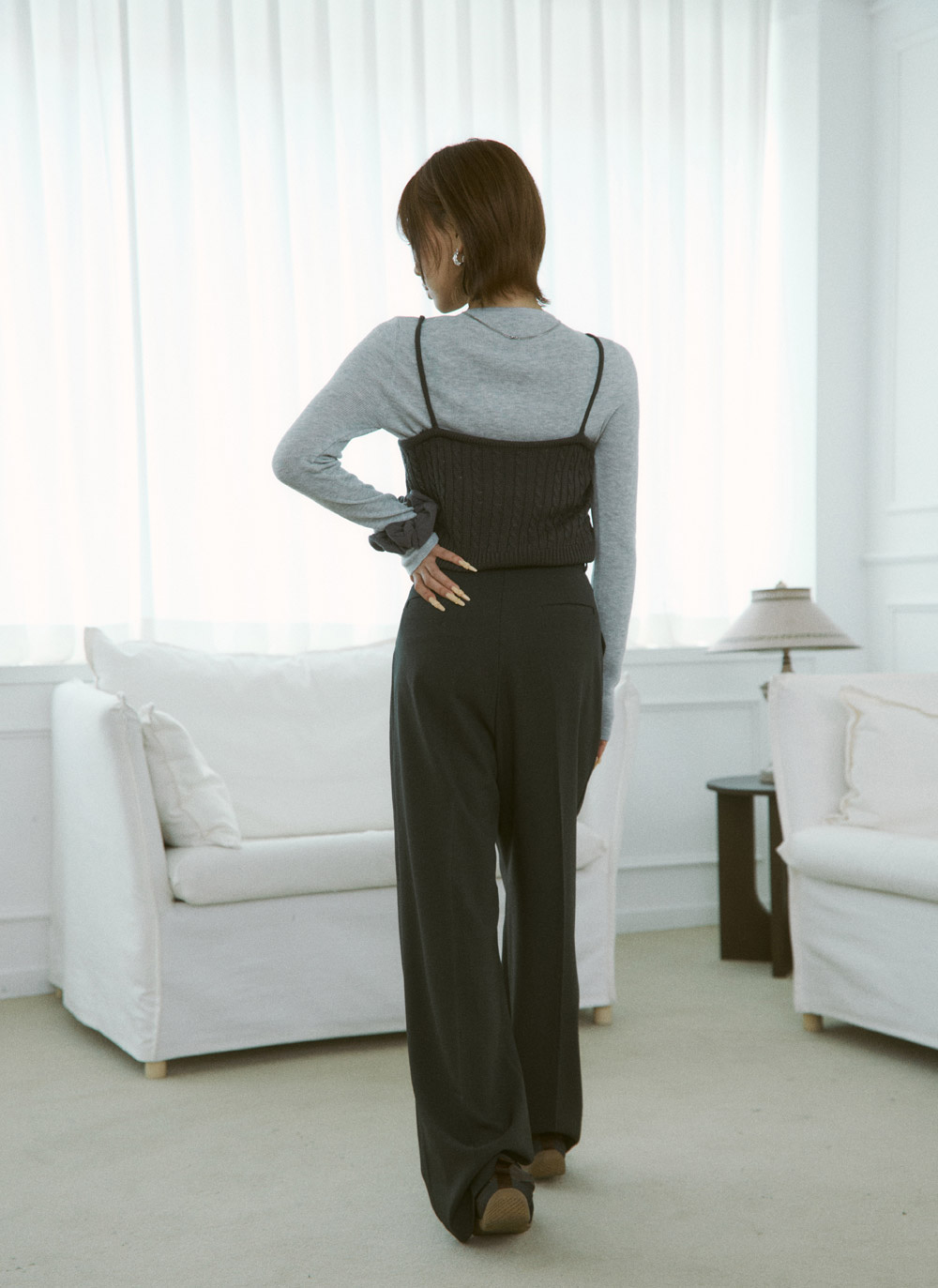 ツータックワイドスラックス | DHOLIC | 詳細画像25