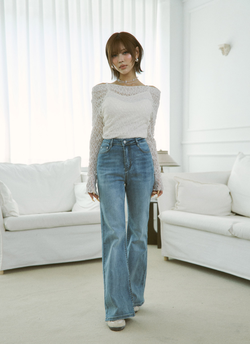 ブーツカットデニムパンツ3TYPE | DHOLIC | 詳細画像7