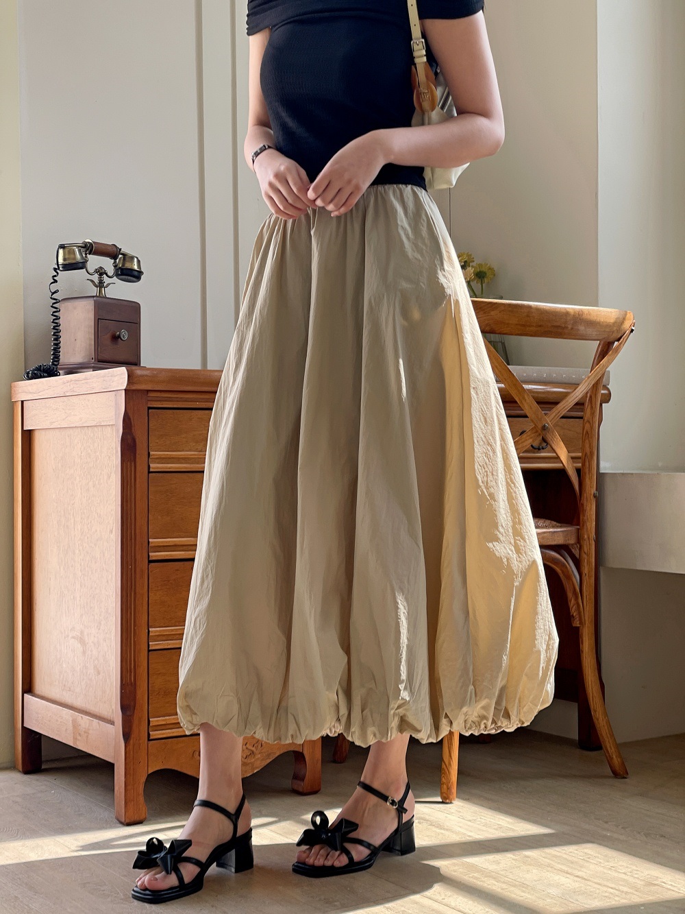 ウエストゴムロングルーズスカート | 詳細画像7