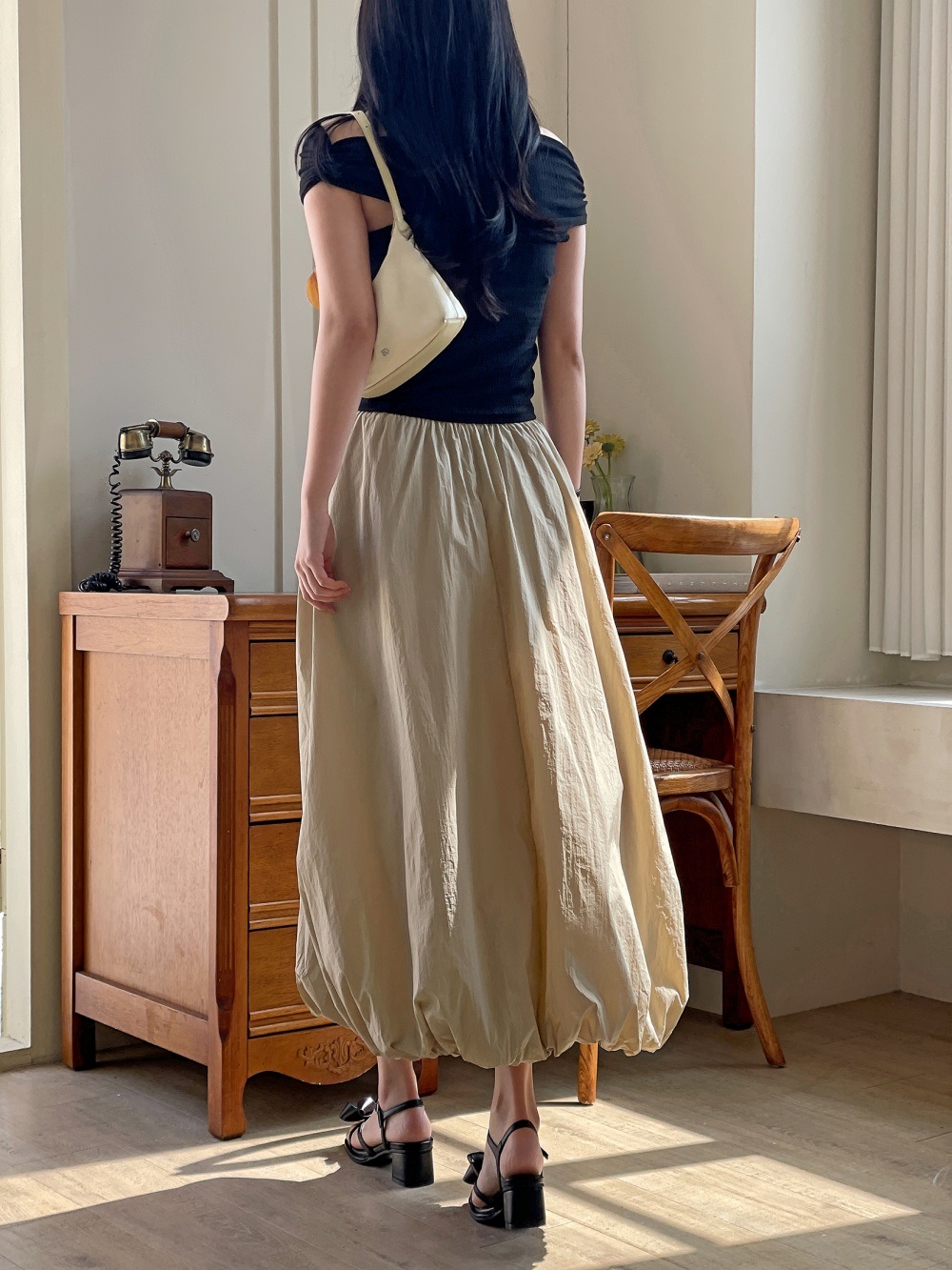 ウエストゴムロングルーズスカート | 詳細画像8