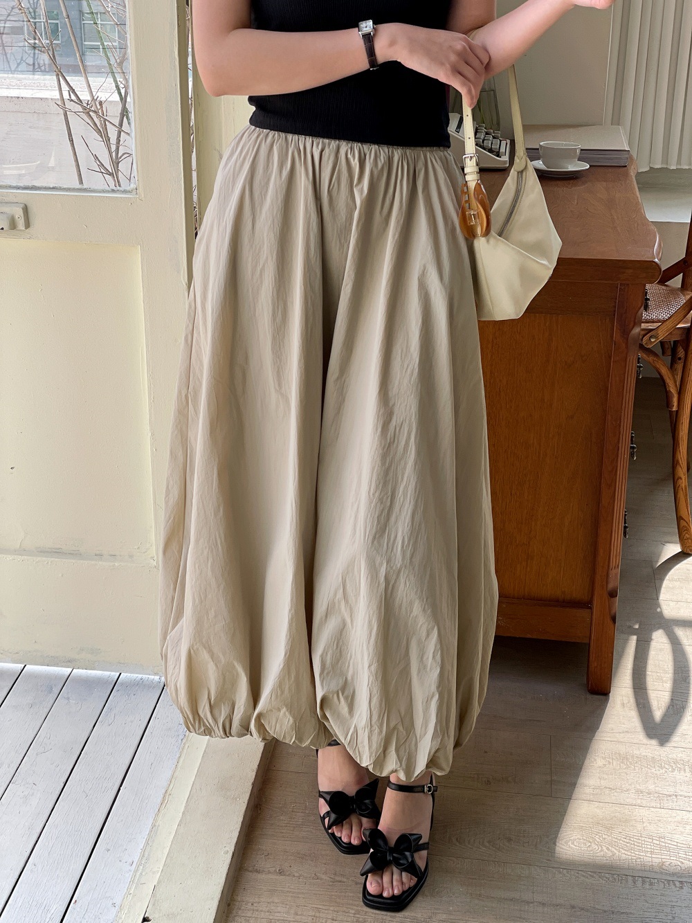 ウエストゴムロングルーズスカート | 詳細画像14