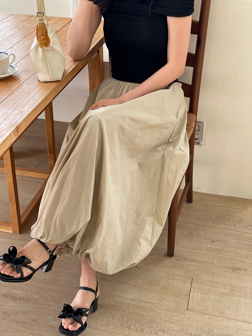 ウエストゴムロングルーズスカート | 詳細画像16