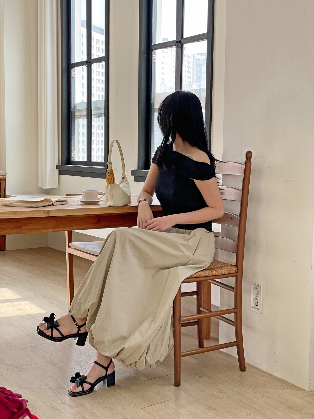 ウエストゴムロングルーズスカート | 詳細画像17