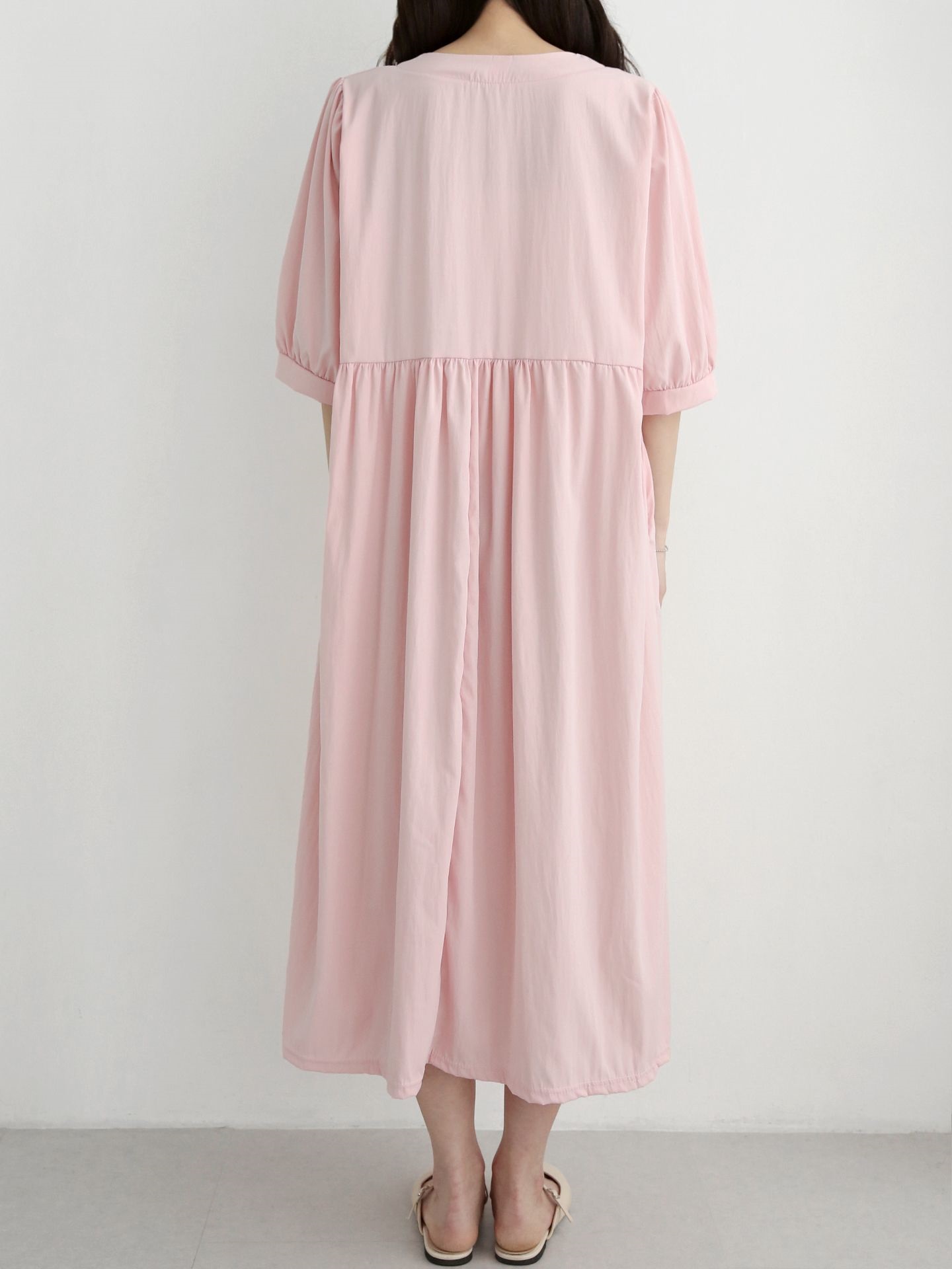 ラウンドネックロングワンピース | 詳細画像6