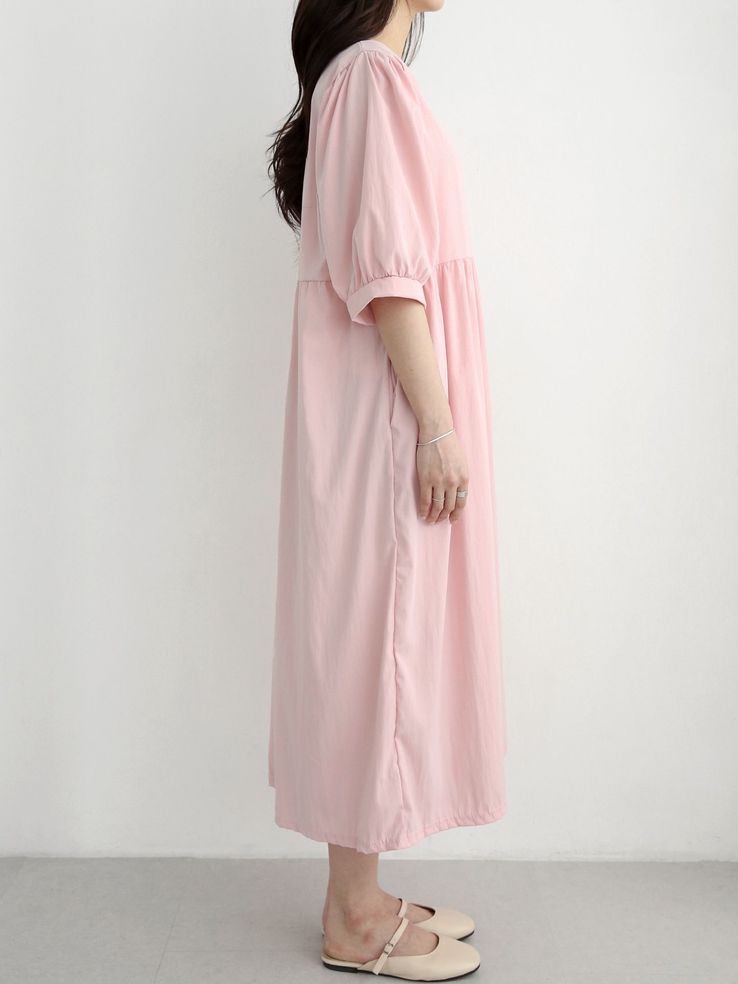ラウンドネックロングワンピース | 詳細画像9