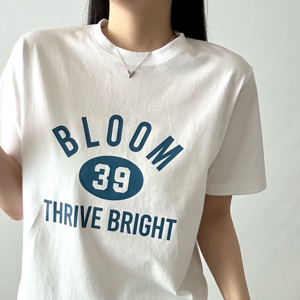 コットンラウンドネック半袖プリントTシャツ | 詳細画像3