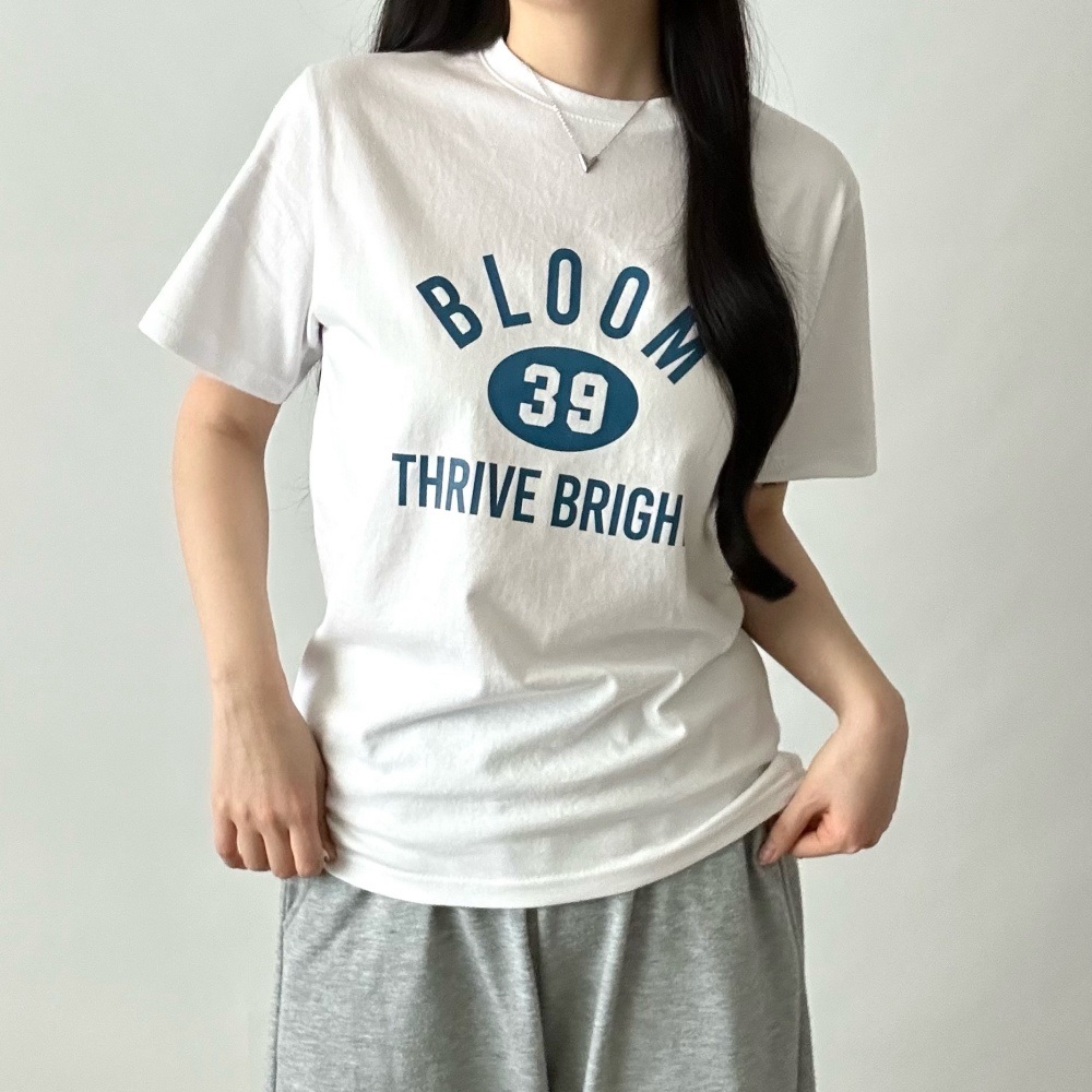 コットンラウンドネック半袖プリントTシャツ | 詳細画像6