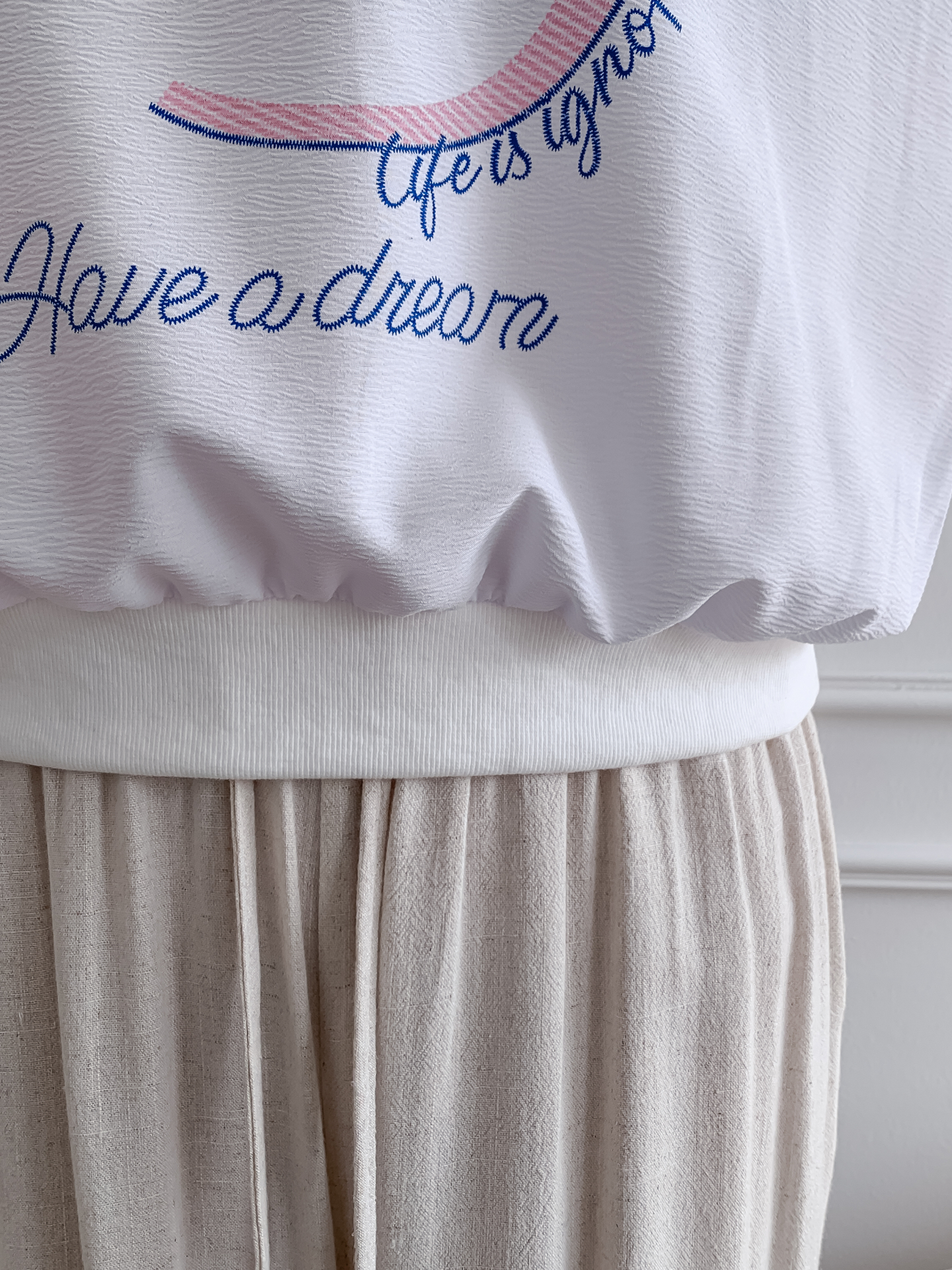 ラウンドネック半袖プリントスウェット | 詳細画像8