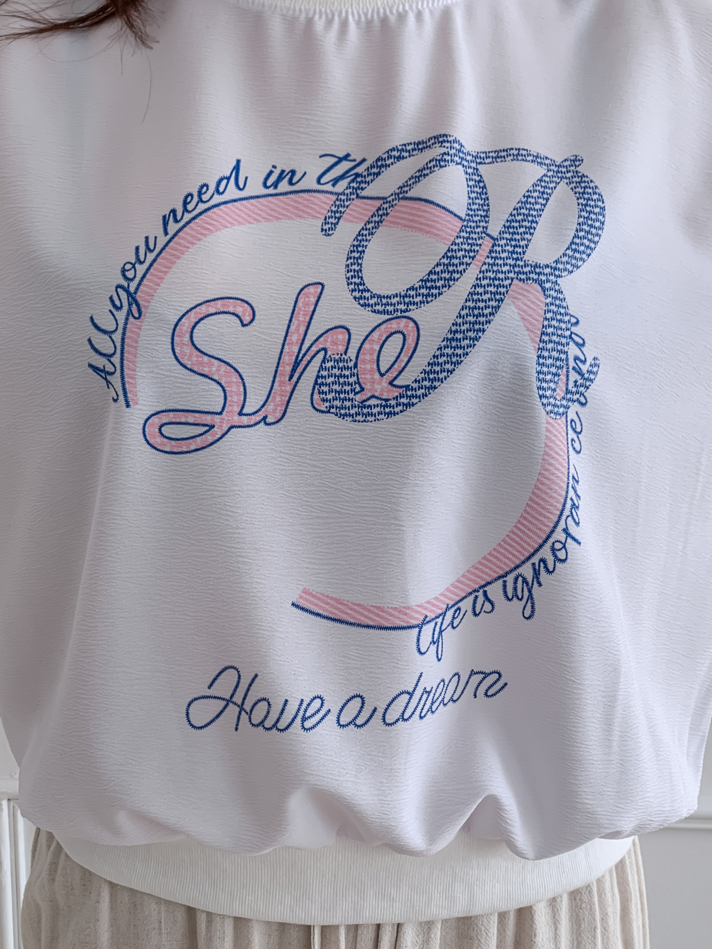 ラウンドネック半袖プリントスウェット | 詳細画像9