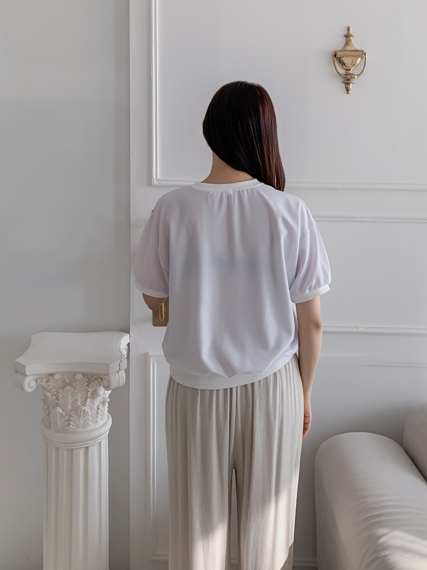 ラウンドネック半袖プリントスウェット | 詳細画像10