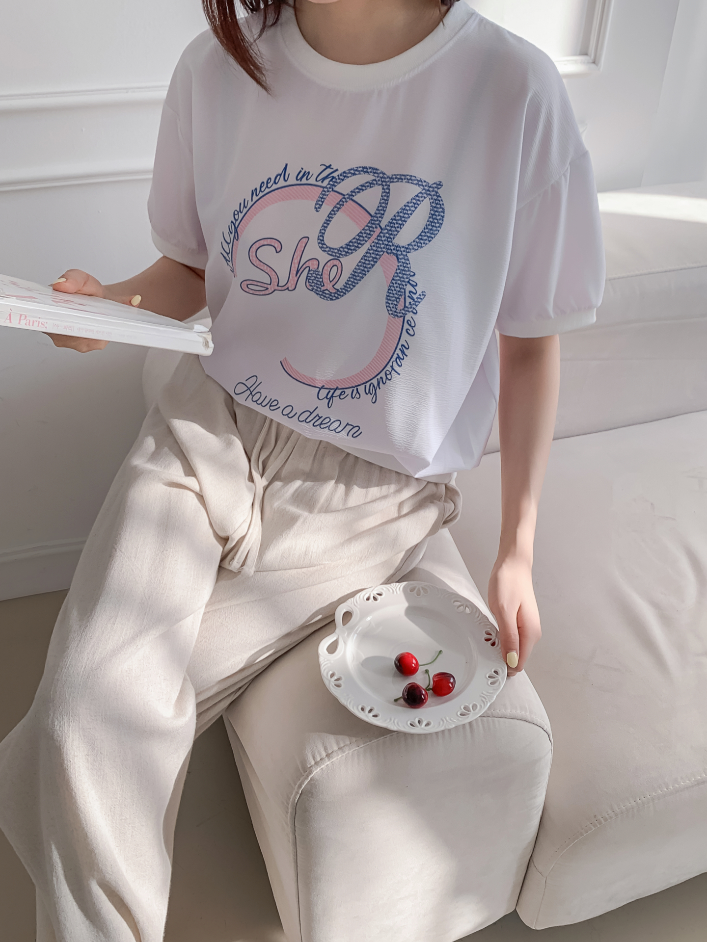 ラウンドネック半袖プリントスウェット | 詳細画像11