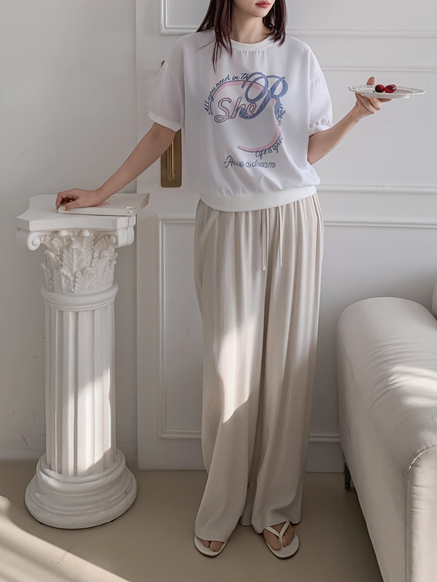 ラウンドネック半袖プリントスウェット | 詳細画像14